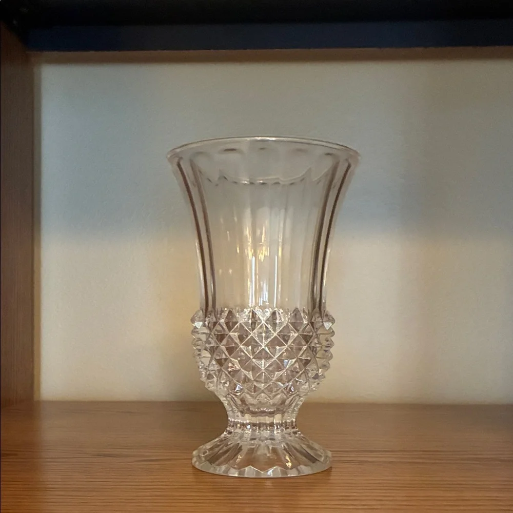 Clear Glass Decorative Vase - Elegant Home Accent
